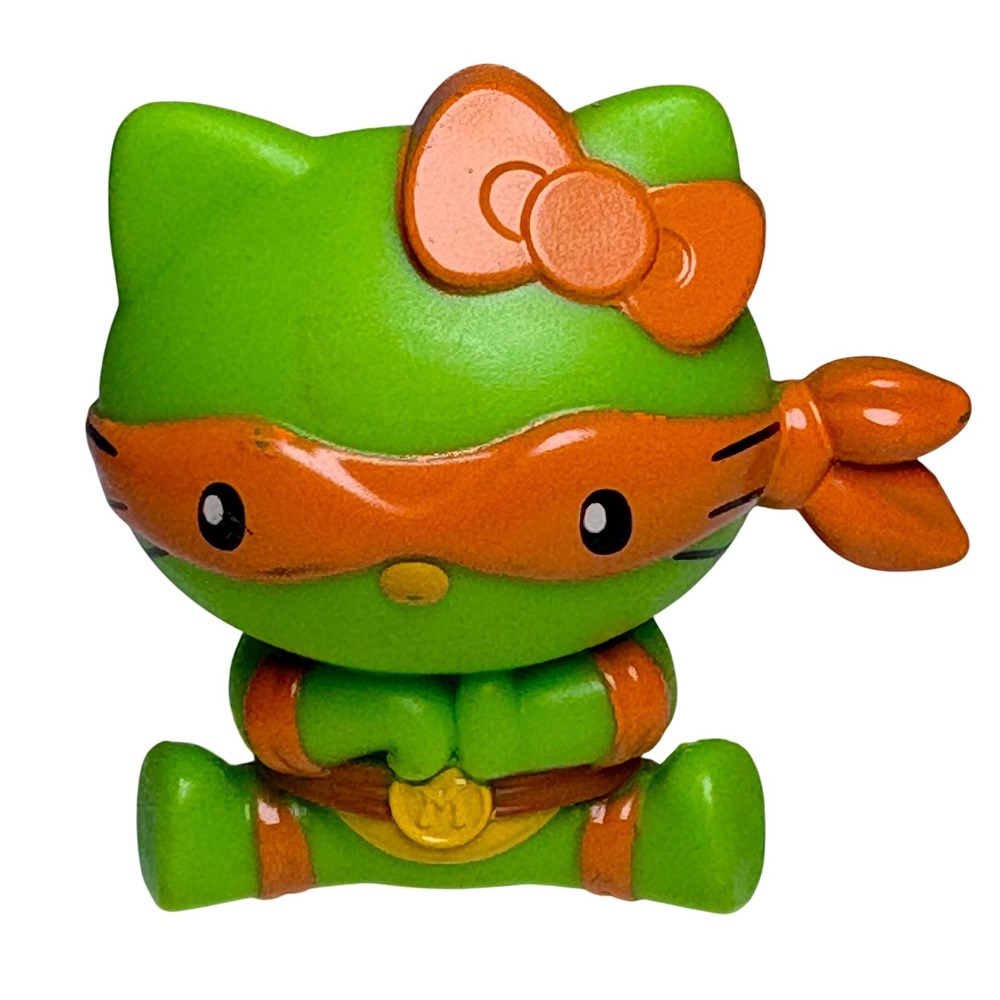 Hello Kitty Sanrio McDonald's Small Green Michelangelo Figure Toy 2024